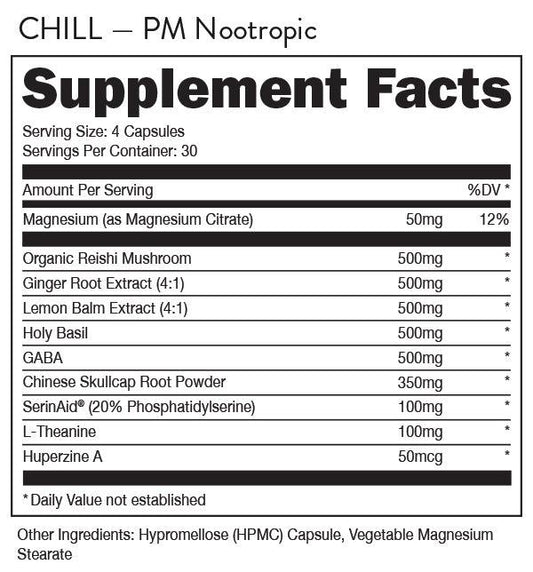 Bucked Up Chill No Chill Pre-Workout Powder 30 Servings - Flavor Options | Svpplements