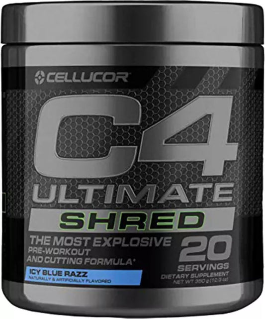 C4 Ultimate Shred Pre-Workout Powder 20 Servings Supplement Facts - CarnoSyn® Beta-Alanine 3.2g | Svpplements