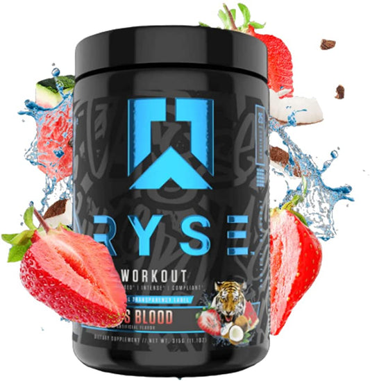 RYSE Pre-Workout Powder 30 Servings Supplement Facts - L-Citrulline Malate 6g | Svpplements
