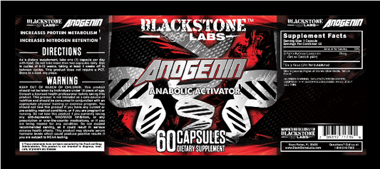 Blackstone Labs Anogenin Laxogenin Capsules 60 Servings Supplement Facts - 5 Alpha Hydroxy Laxogenin 25mg | Svpplements