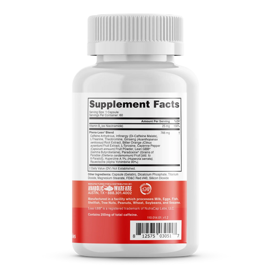 Anabolic Warfare Dietary Supplement - Supplement Facts | Svpplements