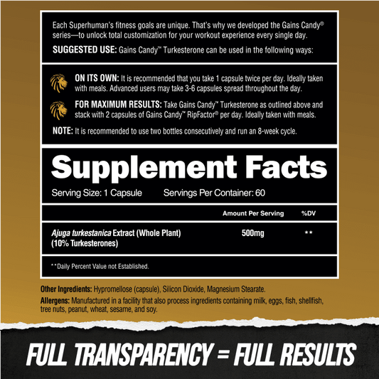 Alpha Lion Dietary Supplement - Supplement Facts | Svpplements