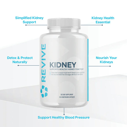 Revive MD Kidney Support Capsules 45 Servings Supplement Facts - Grape Seed Extract 1,000 mg | Svpplements