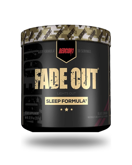 REDCON1 Fade Out Sleep Supplement Powder 30 Servings Supplement Facts - GABA 3g | Svpplements