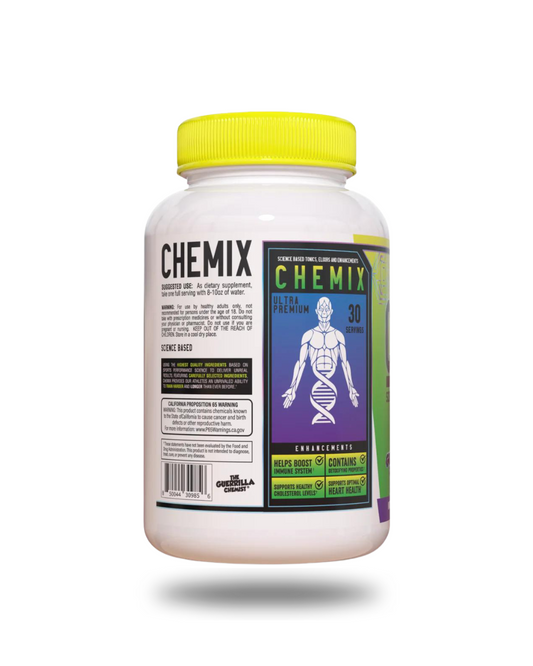 Chemix Organ Support Cardiovascular Support Capsules 30 Servings Supplement Facts - Arjuna Extract 1% 1500mg | Svpplements