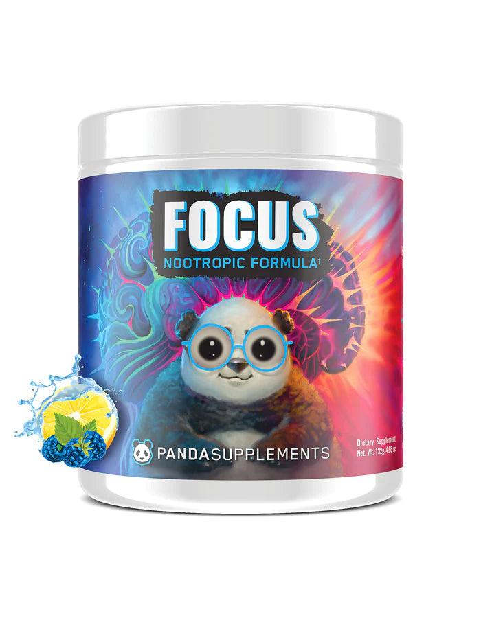 Panda Supps Focus Nootropic Powder 30 Servings - L-Tyrosine 1500mg | Svpplements