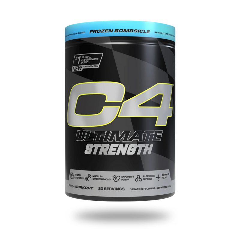 Cellucor C4 Ultimate Strength Pre-Workout Powder 20 Servings - CarnoSyn® Beta-Alanine 3.2g | Svpplements