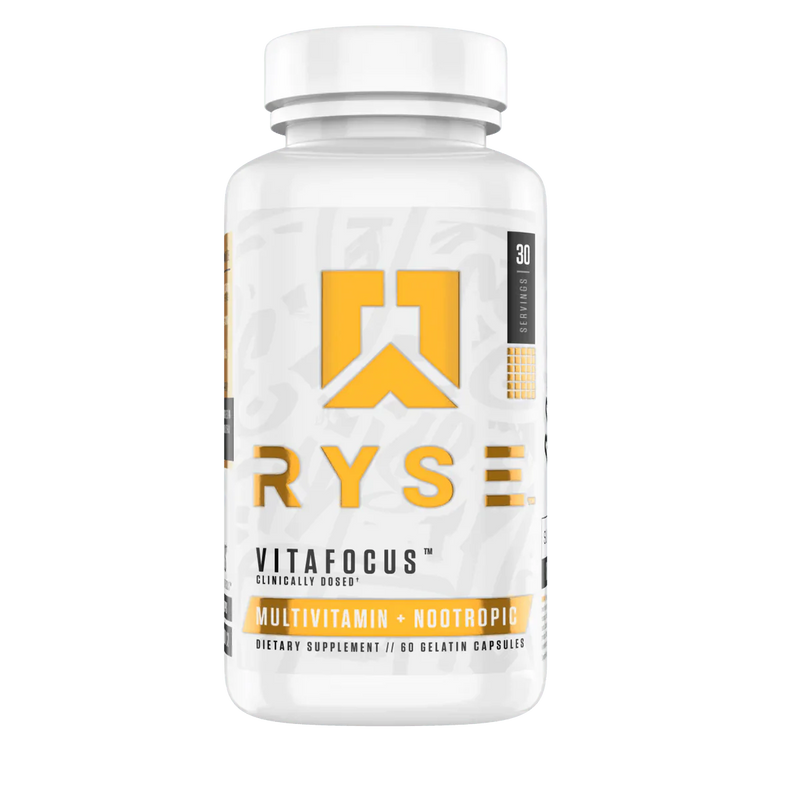 RYSE VitaFocus Multivitamin Capsules 30 Servings - Cognizin® Citicoline 100mg providing 30mg choline | Svpplements