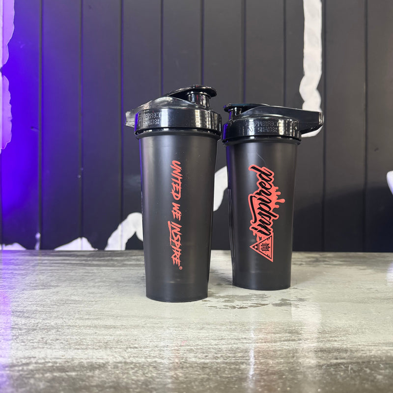 Inspired Nutra Shaker Cup Accessory Black Red 1 Count - Official Inspired Nutraceuticals shaker | Svpplements