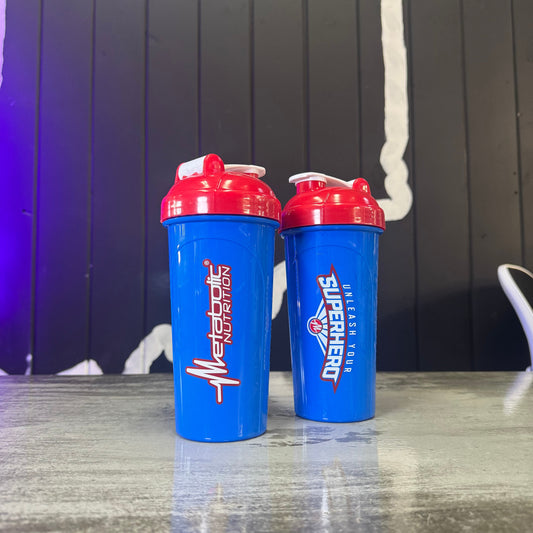 Metabolic Nutrition | Shaker Cup | "Superhero" Style - Supplement Facts | Svpplements