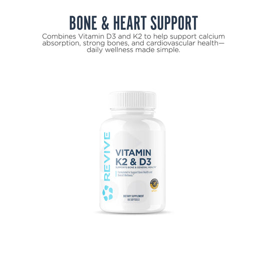 Revive | K2 & D3 | 30 Capsules
