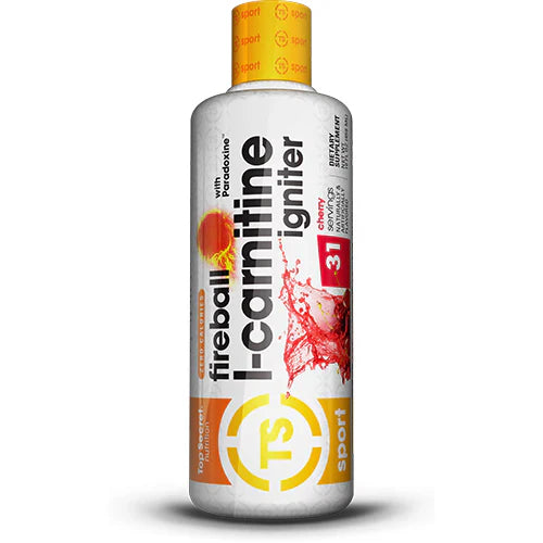 Top Secret Nutrition Fireball L-Carnitine Igniter Liquid Fat Burner 31 Servings Supplement Facts - | Svpplements