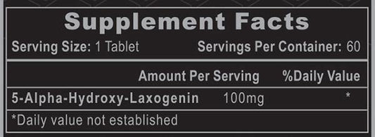 Hi-Tech Pharmaceuticals Laxogenin Hormone Support Capsules 60 Servings Supplement Facts - | Svpplements