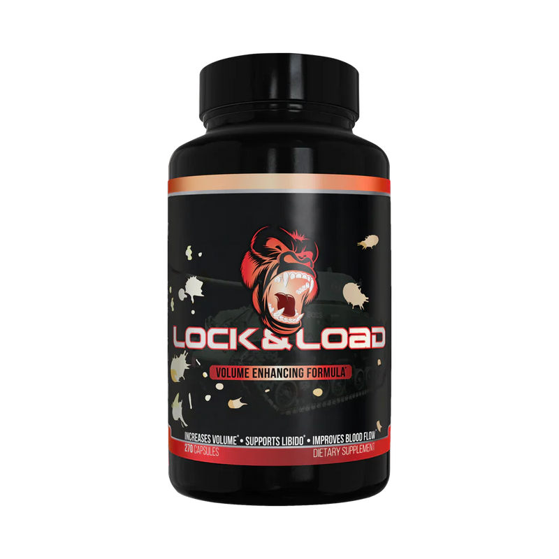 Gorilla Mind Lock & Load Male Hormone Support Capsules 30 Servings - Nitrosigine® 1500mg | Svpplements