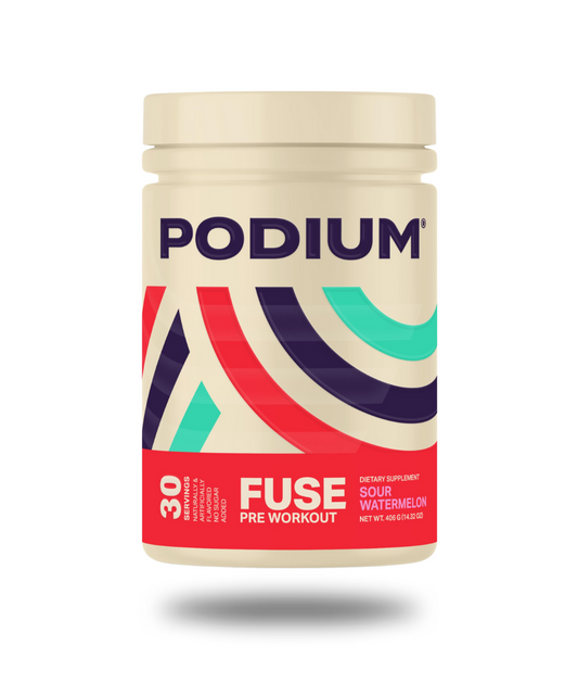 Podium Fuse Pre-Workout Powder 30 Servings Supplement Facts - L-Citrulline Base 4000mg | Svpplements