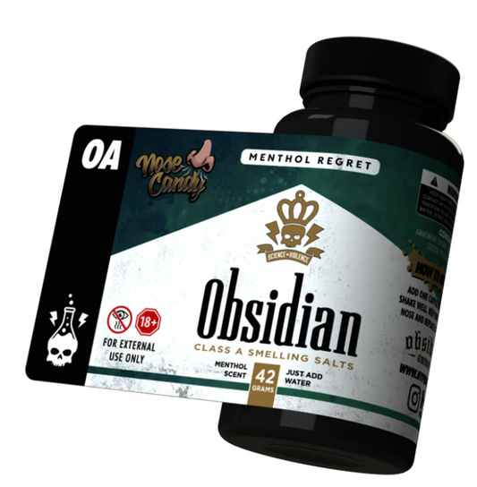 Obsidian Ammonia Nose Candy Menthol OG Inhalant N/A Servings Supplement Facts - Water Activation amount | Svpplements