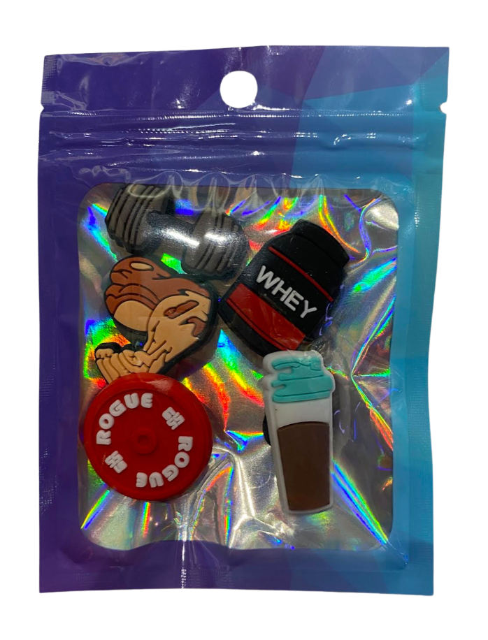 Gym Shoe Charms 4 Piece Set Accessories N/A Servings - 4-piece gym shoe charm set | Svpplements
