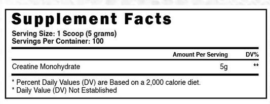 Blackstone Labs | Creatine Monohydrate - Supplement Facts | Svpplements