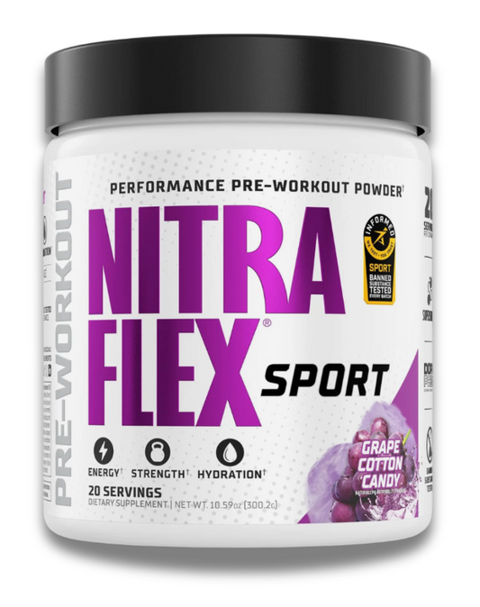 GAT Nitraflex Sport Pre-Workout Powder 20 Servings Supplement Facts - L-Citrulline 4g | Svpplements