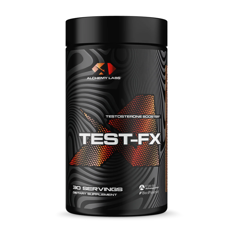 Alchemy Labs TestFX Hormone Support Capsules 30 Servings - KSM-66® Ashwagandha Root Extract 600mg | Svpplements