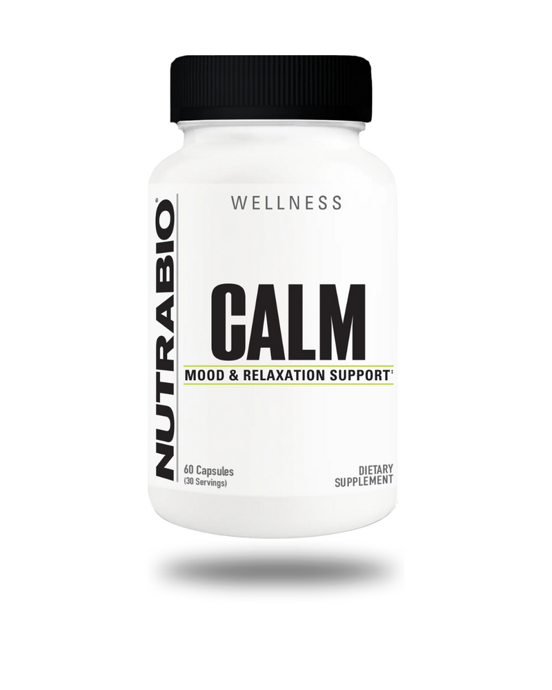 NutraBio Calm Stress Support Capsules 30 Servings - KSM-66® Ashwagandha 600mg | Svpplements
