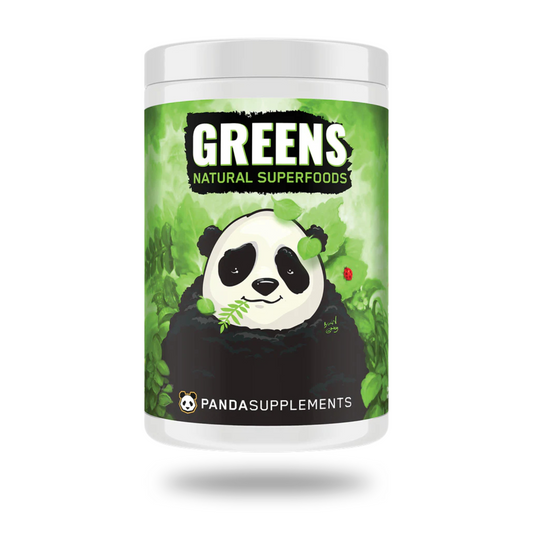 Panda Supps Superfood Greens Powder 30 Servings Supplement Facts - Organic Agave Inulin Powder 2000mg | Svpplements