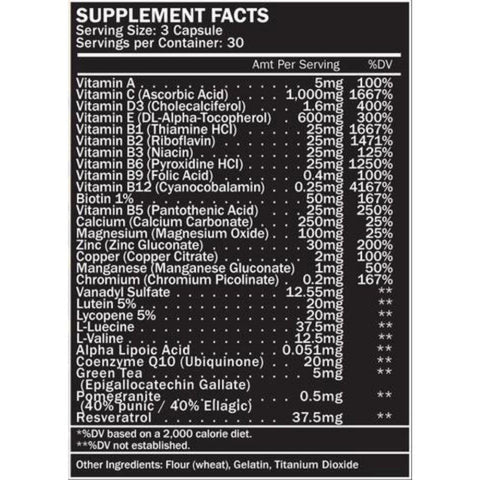 FN Fit Women's Multivitamin Capsules 30 Servings Supplement Facts - Vitamin C 1000mg | Svpplements