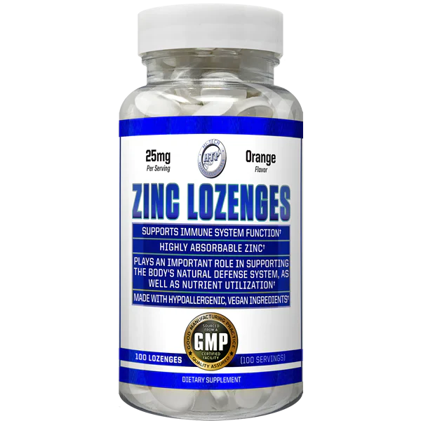 Hi-Tech Zinc Lozenges Immune Support Lozenges 100 Servings - Zinc 25 mg | Svpplements