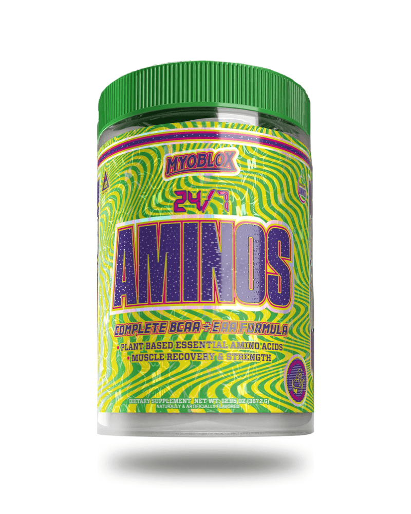 MYOBLOX Aminos EAA BCAA Powder 30 Servings - L-Leucine 3000mg | Svpplements