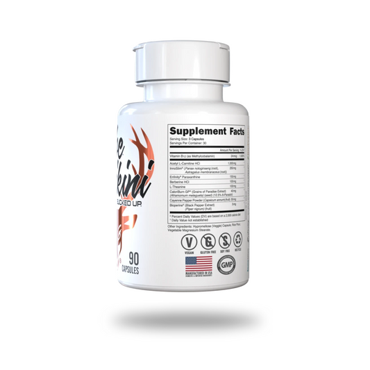 Babe Bikini Fat Burner Capsules 30 Servings Supplement Facts - Acetyl-L-Carnitine Hydrochloride 1000mg | Svpplements