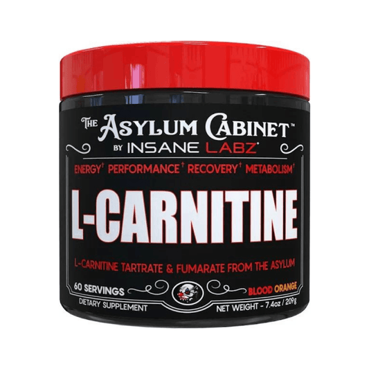 Insane Labz L-Carnitine Tartrate Capsules 750mg 30 Servings Supplement Facts - L-Carnitine Tartrate 750mg | Svpplements