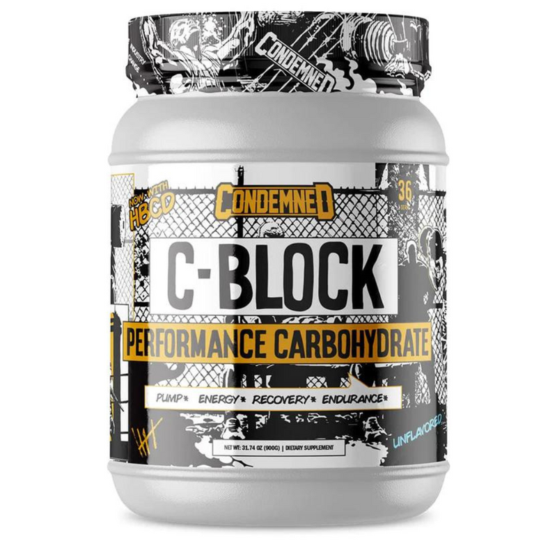 Condemned Labz C-Block 10 Endurance Carbohydrate Powder 40 Servings - Organic Pea Starch 25g | Svpplements