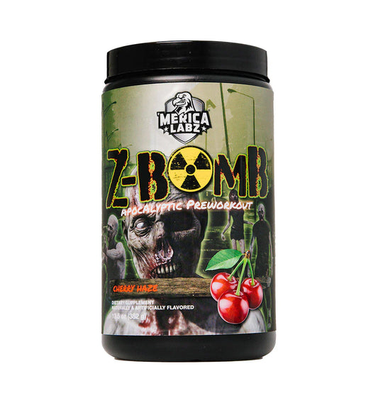 Merica Labz Z-Bomb Apocalyptic Pre-Workout Powder 20 Servings Supplement Facts - L-Citrulline Malate 8000mg | Svpplements