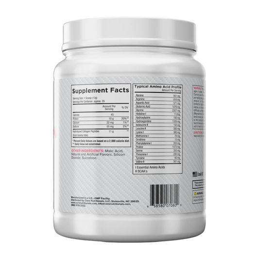 Core Nutritionals | Collagen Peptides | 27 Servings - [{'dose': '11g', 'name': 'Hydrolyzed bovine collagen | Svpplements