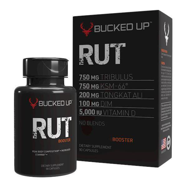 Bucked Up Buck Rut Test Booster Capsules 30 Servings - Ashwagandha Extract as KSM-66® 750mg | Svpplements