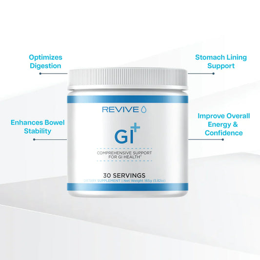 Revive GI+ Gut Health Digestive Support Powder 30 Servings Supplement Facts - N-Acetyl-Glucosamine 1g | Svpplements
