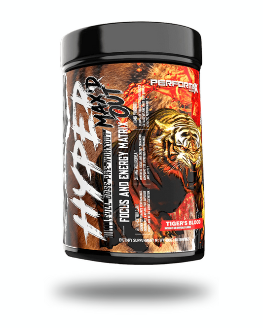 Hyper Max’d Out Pre-Workout Powder 40 Servings Supplement Facts - L-Citrulline 8000mg | Svpplements