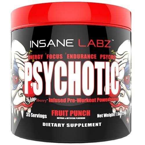 Insane Labz Pre-Workout Powder 35 Servings Supplement Facts - Around 400mg caffeine-equivalent | Svpplements