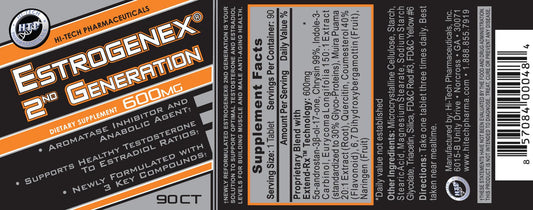 Hi Tech Pharmaceuticals Hi-Tech Pharmaceuticals - Estrogenex 2nd Generation - 90 Tablets 90 Servings | Svpplements