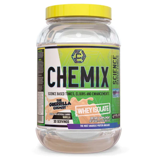 Chemix Whey Isolate Protein Powder 30 Servings - Whey Protein Isolate 25-26g protein per serving | Svpplements