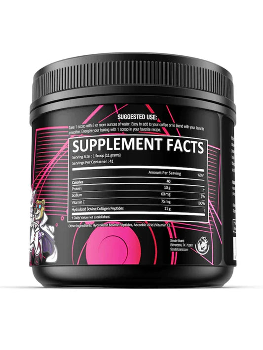 Sender Animate Joint Support Collagen Powder 41 Servings Supplement Facts - Hydrolyzed Bovine Collagen | Svpplements