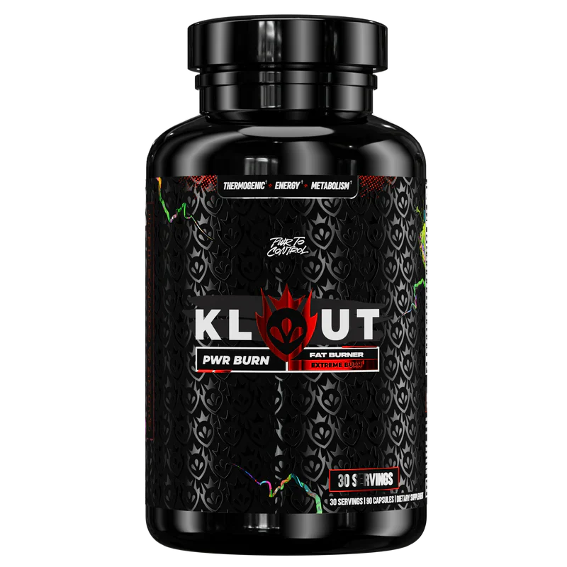 Klout Fat Burner Capsules 30 Servings - Caffeine Anhydrous Natural (from Tea) 300mg | Svpplements