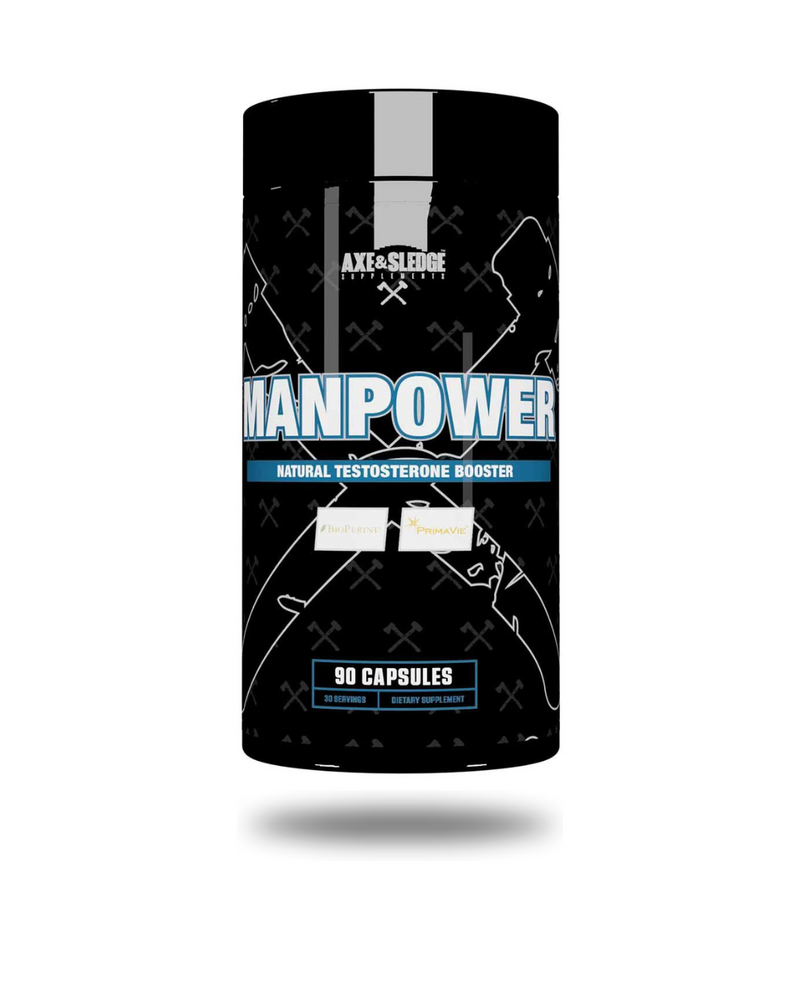 Axe & Sledge Man Power Hormone Support Capsules 30 Servings - Tribulus Terrestris Extract 500mg | Svpplements