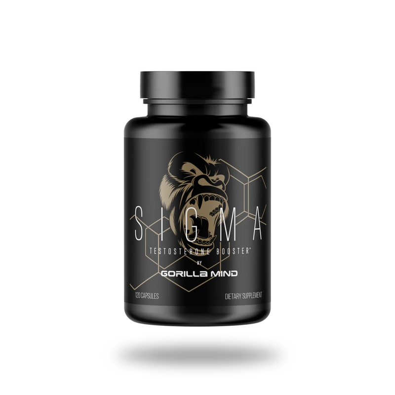 Gorilla Mind Sigma Hormone Support Capsules 60 Servings - Vitamin D3 38 mcg (1,500 IU) | Svpplements