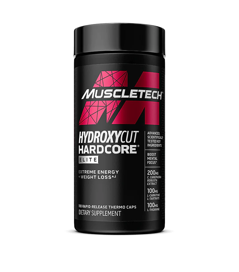 MuscleTech Hydroxycut Hardcore Elite Fat Burner Capsules 50 Servings - Caffeine anhydrous 270mg | Svpplements