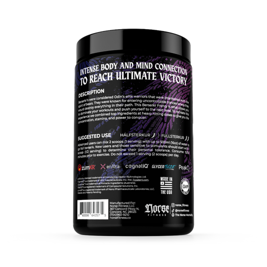 Norse Fitness Pre-Workout Powder 40/20 Servings - Training Lifestyle Shot | Svpplements