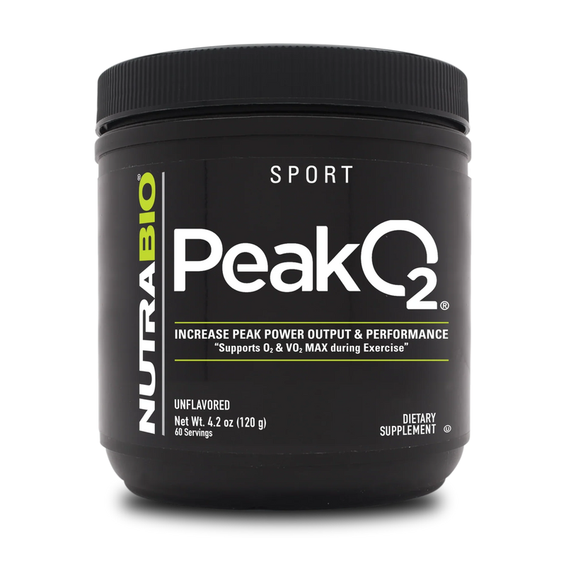 NutraBio Peak O2 Endurance Supplement Powder 60 Servings - PeakO2™ 2,000mg | Svpplements