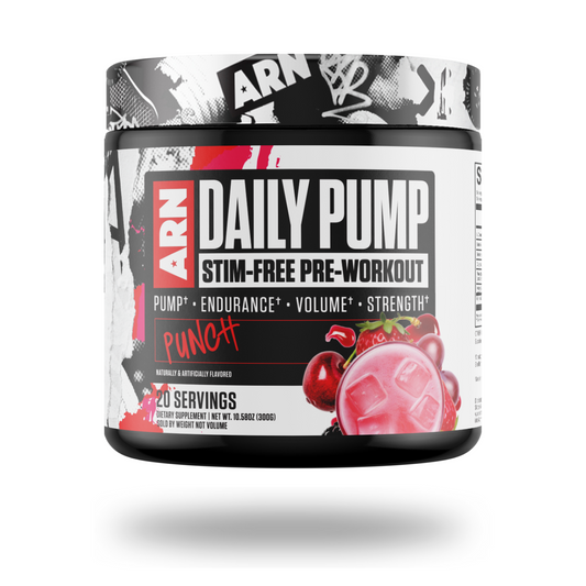 ARN Daily Pump Stim-Free Pre-Workout Powder 20 Servings Supplement Facts - L-Citrulline 6000mg | Svpplements