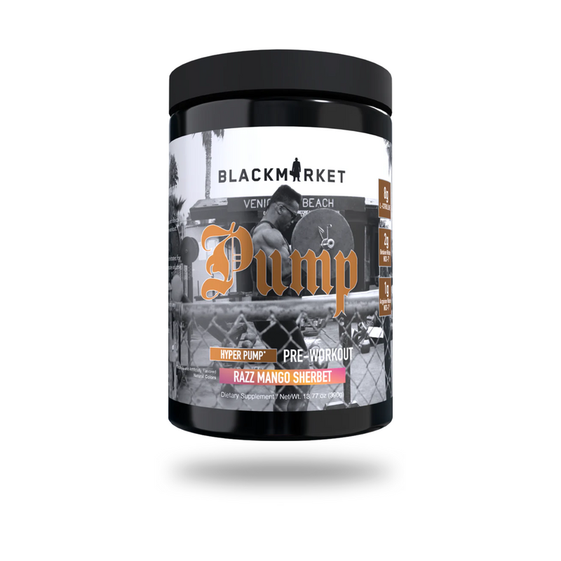 Black Market Pump Pre-Workout Powder 40 Servings - L-Citrulline 4000mg | Svpplements