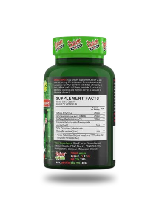 Psycho Pharma Dietary Supplement - Supplement Facts | Svpplements